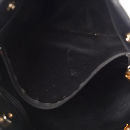 Chanel Calfskin Quilted Large Shoulder Bag Black 9 of 23