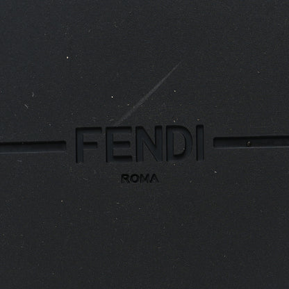 Fendi X FILA Glazed Fabric Calfskin FF 1974 Mania Slide Sandals Mogano Panna Blueberry Caipiroska 35 7 of 9