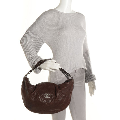 Chanel Caviar Outdoor Ligne Large Hobo Brown 2 of 7