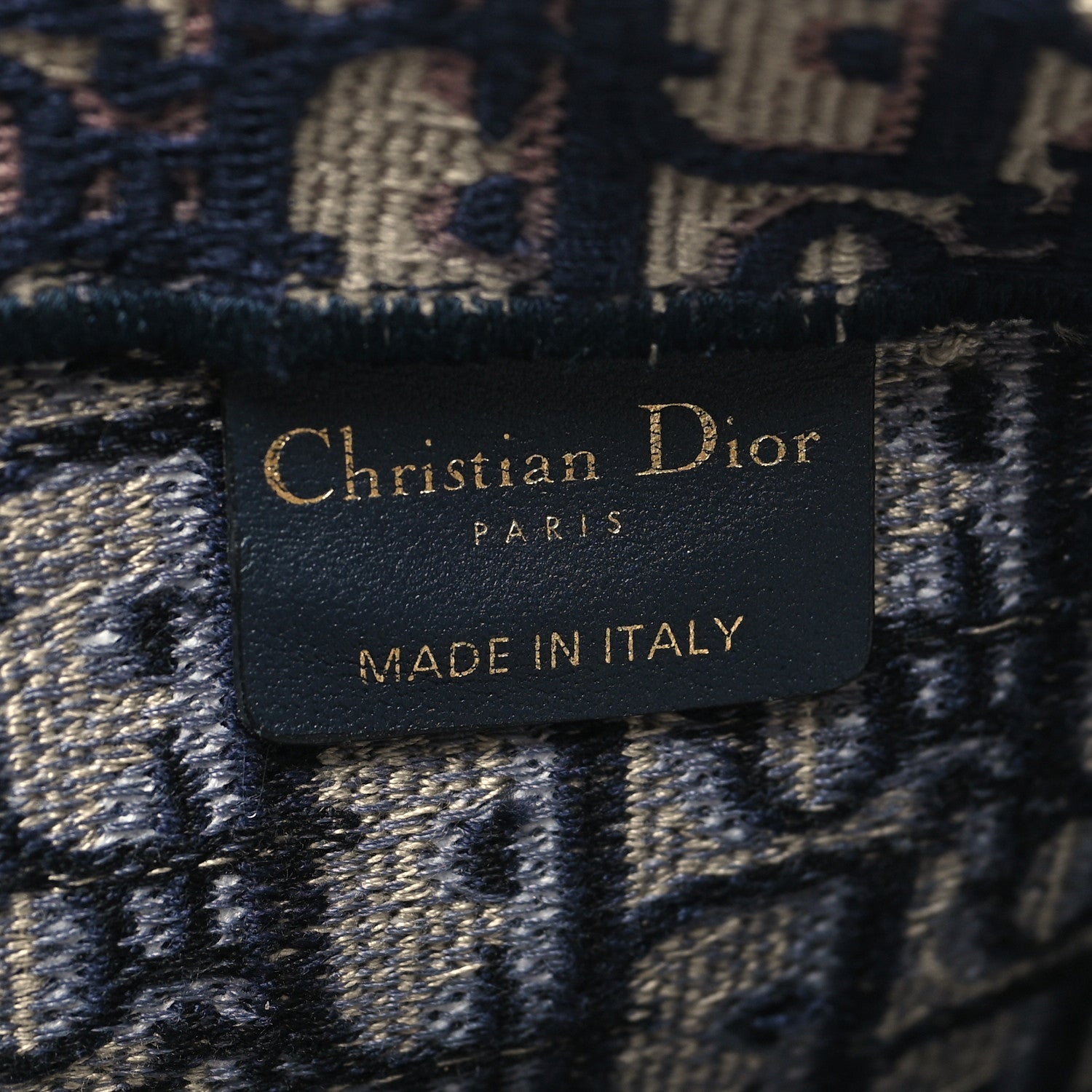 Christian Dior Oblique Large Book Tote Blue Multicolor 6 of 15