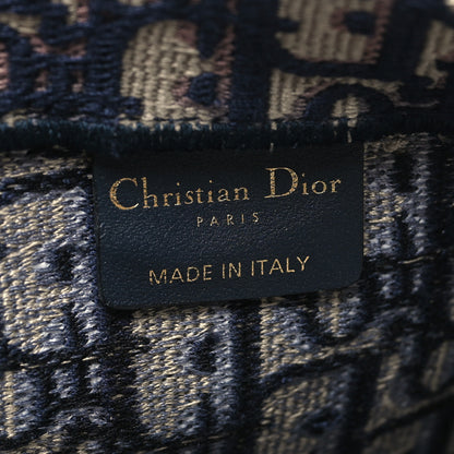 Christian Dior Oblique Large Book Tote Blue Multicolor 6 of 15