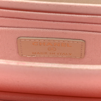 Chanel Iridescent Lambskin Quilted Mini Wallet On Chain WOC Ivory 6 of 9