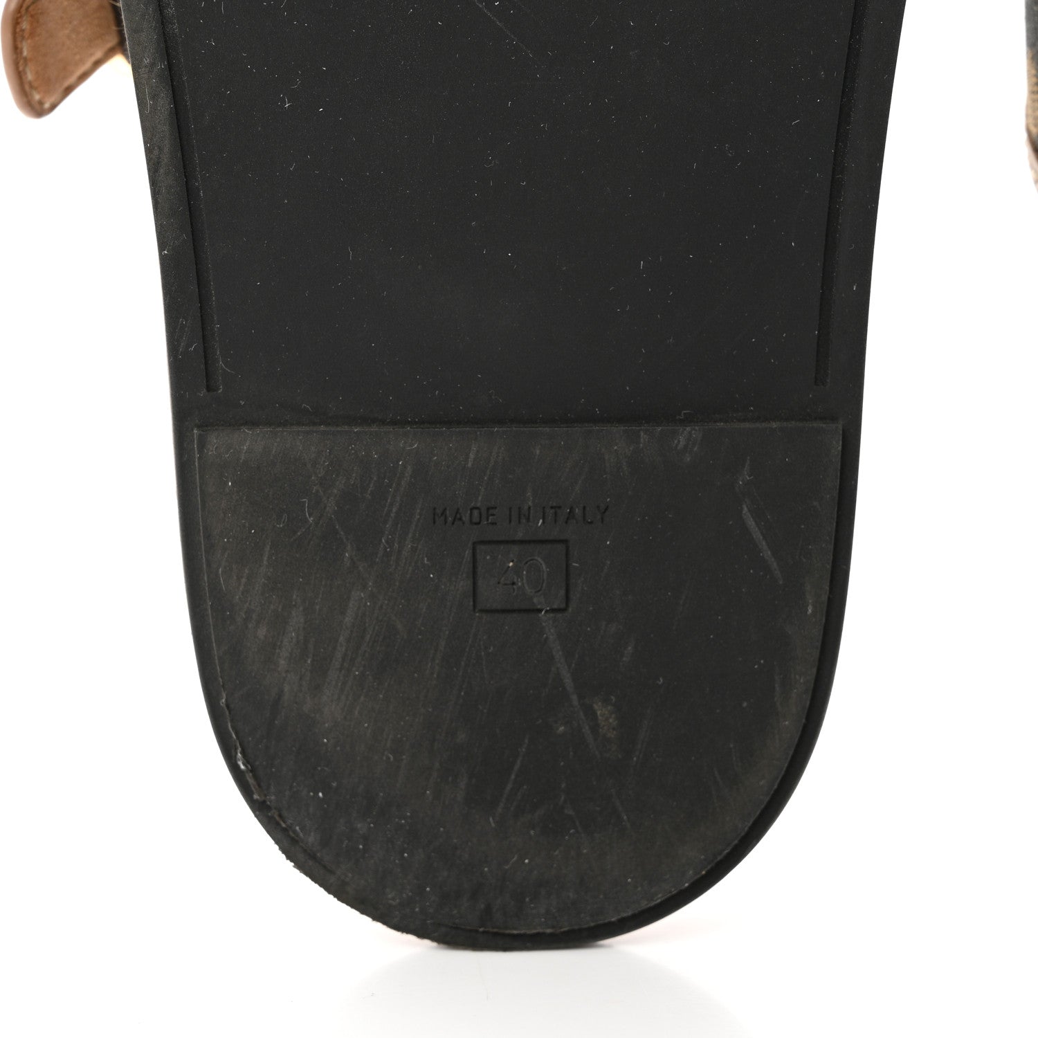 Fendi Fabric Jacquard Nappa FF Womens Fendi Feel Buckled Slide Sandals 40 Tobacco Black Miele Scuro 8 of 9