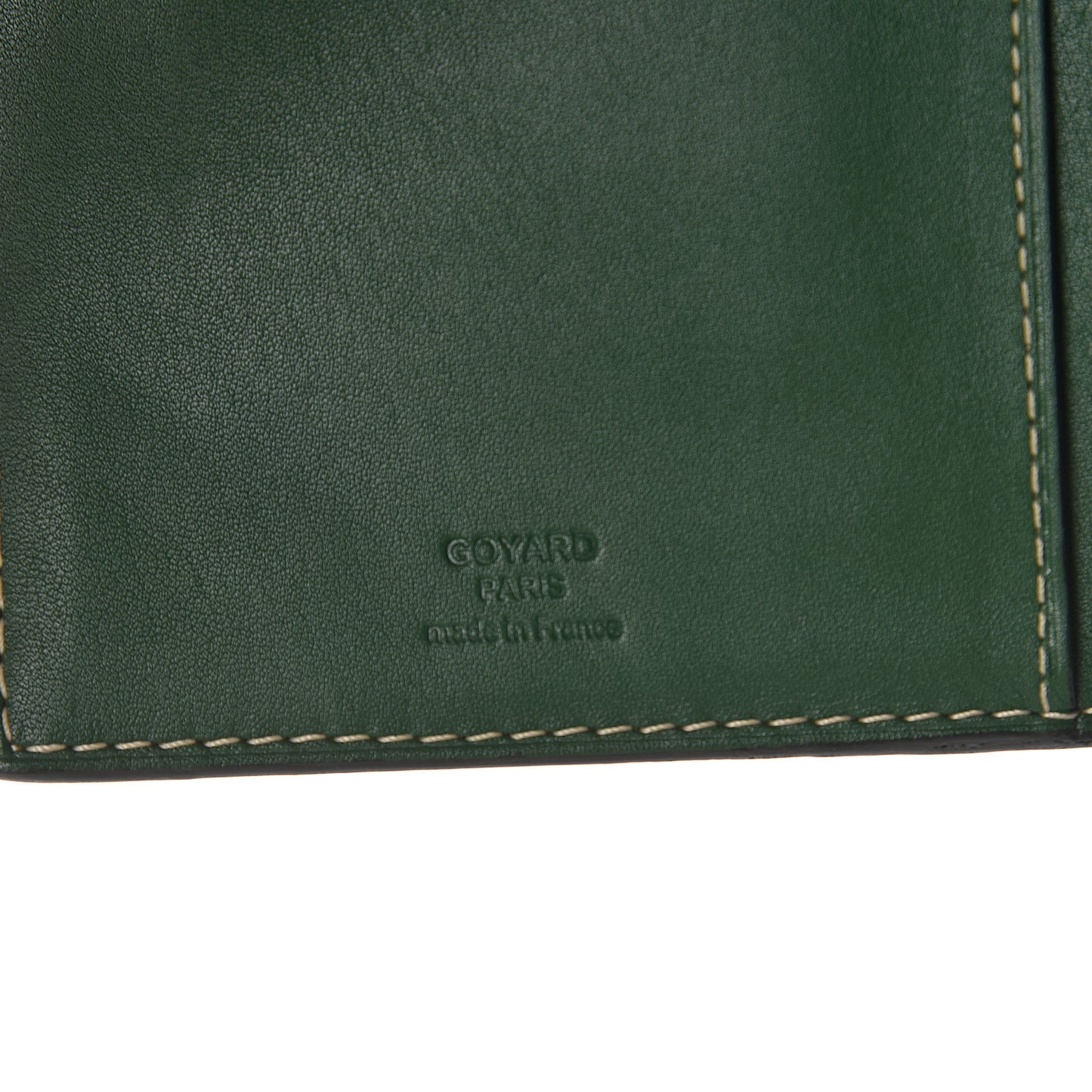 Goyardine Pocket Organizer Wallet Green