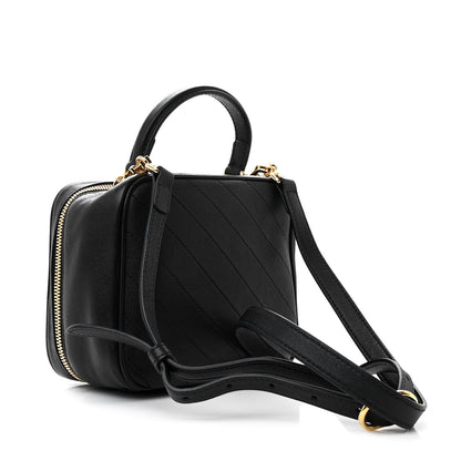 Gucci Sakai Be Green Calfskin Diagonal Stitched Blondie Top Handle Bag Black 3 of 11
