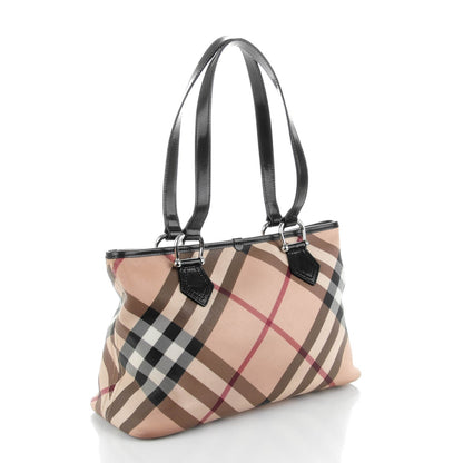 Burberry Supernova Check Stanton Tote Black 4 of 10