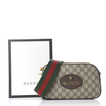 Gucci GG Supreme Monogram Web Neo Vintage Shoulder Bag Beige New Acero Crop 10 of 10