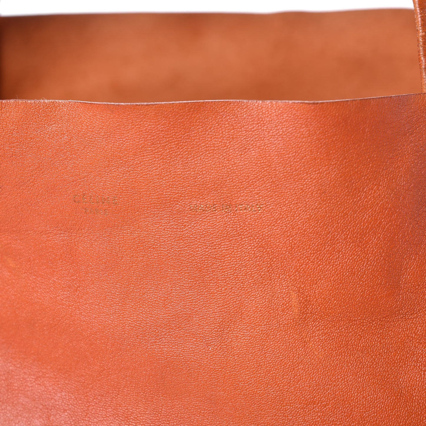 Calfskin Large Horizontal Cabas Phantom Orange
