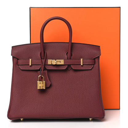 Hermes Togo Birkin 25 Rouge H 11 of 11