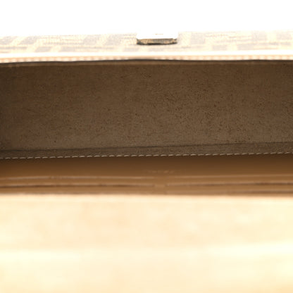 Fendi Recycled Fabric Jacquard Vitello King FF 1974 Baguette Soft Trunk Phone Pouch Tobacco Moro Sand 5 of 13