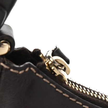 Gucci Monogram Medium D Gold Ring Hobo Dark Brown 13 of 18
