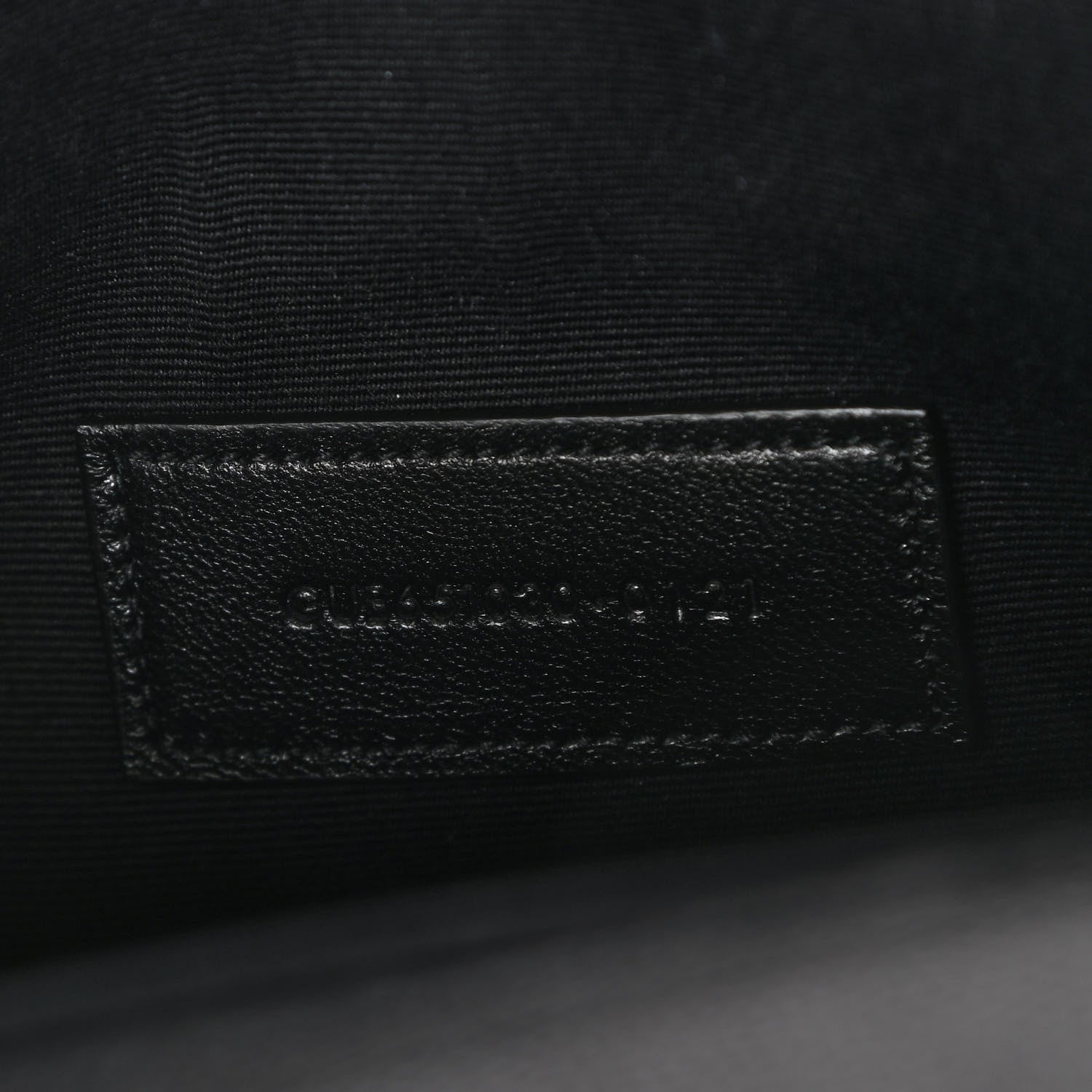 Saint Laurent Grain De Poudre Textured Mixed Matelasse Triquilt Monogram Clutch Black 7 of 7