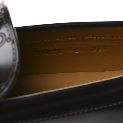 Gucci Calfskin GG Embossed Horsebit Loafers 8 Cocoa 8 of 10