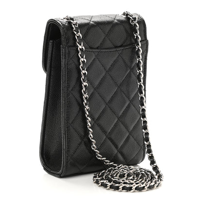 Chanel Caviar Quilted Classic Phone Holder Black 3 of 12