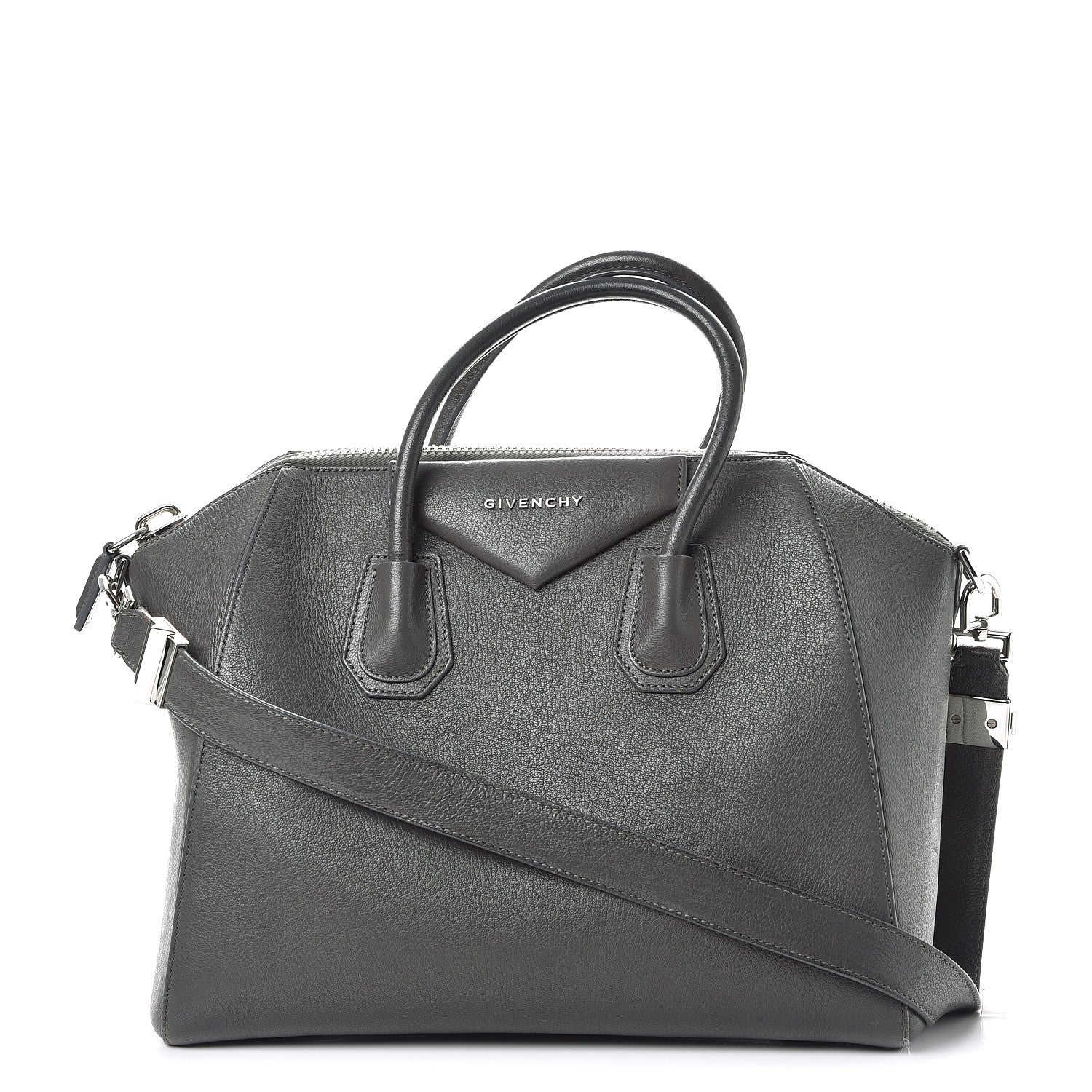 Givenchy Sugar Goatskin Medium Antigona Dark Grey 1 of 12