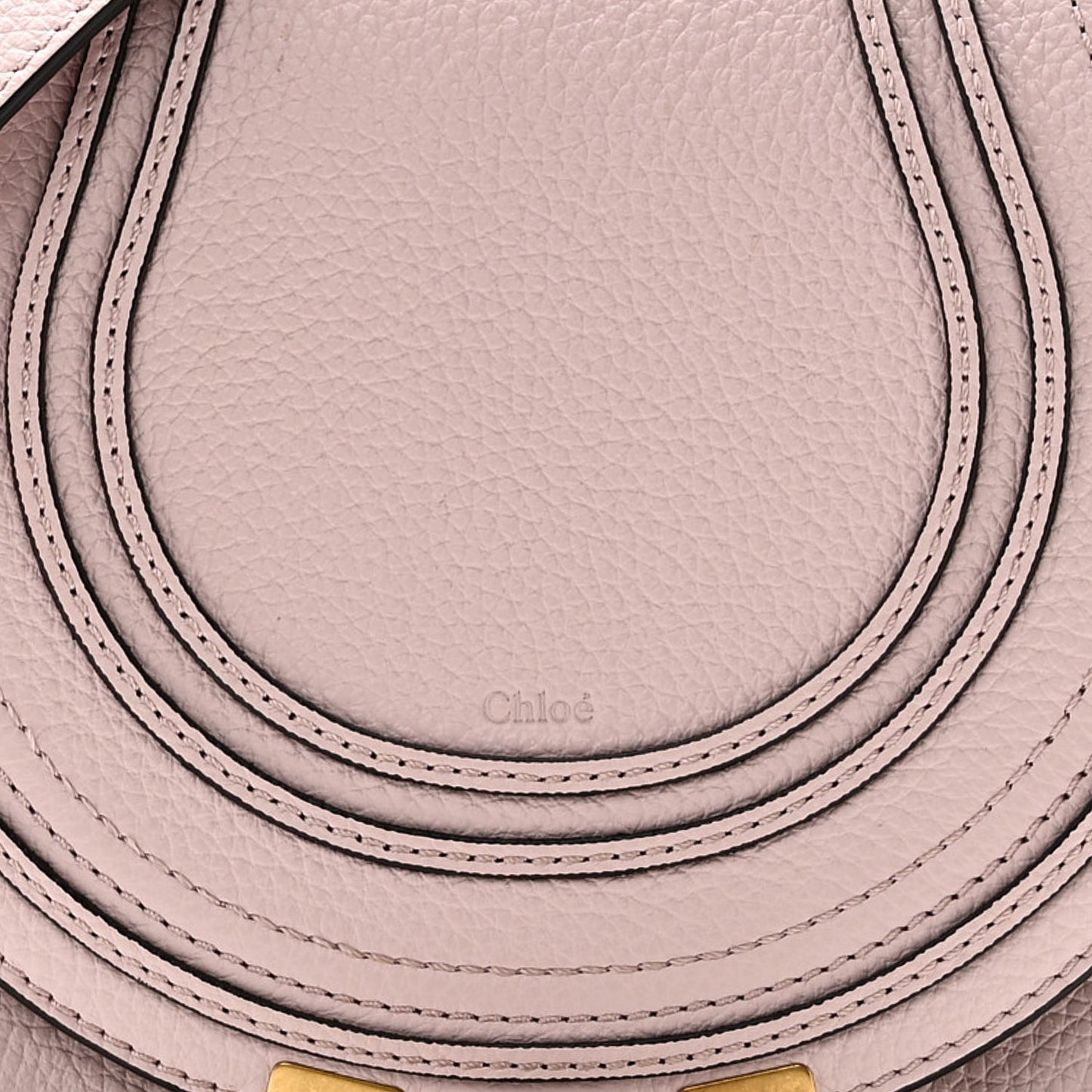 Calfskin Small Marcie Round Crossbody Bag Misty Lavender