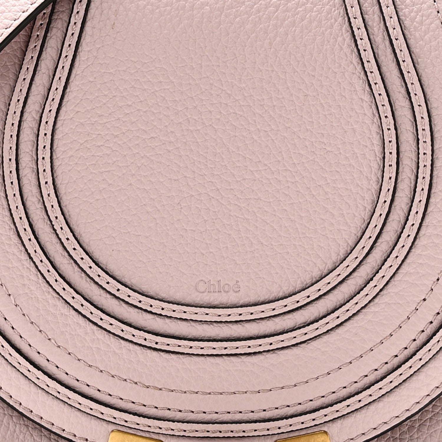 Chloe Calfskin Small Marcie Round Crossbody Bag Misty Lavender 7 of 9
