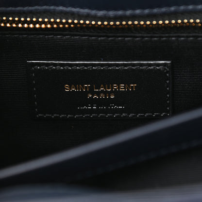 Saint Laurent Suede Toy Loulou Shoulder Bag Deep Marine 6 of 11