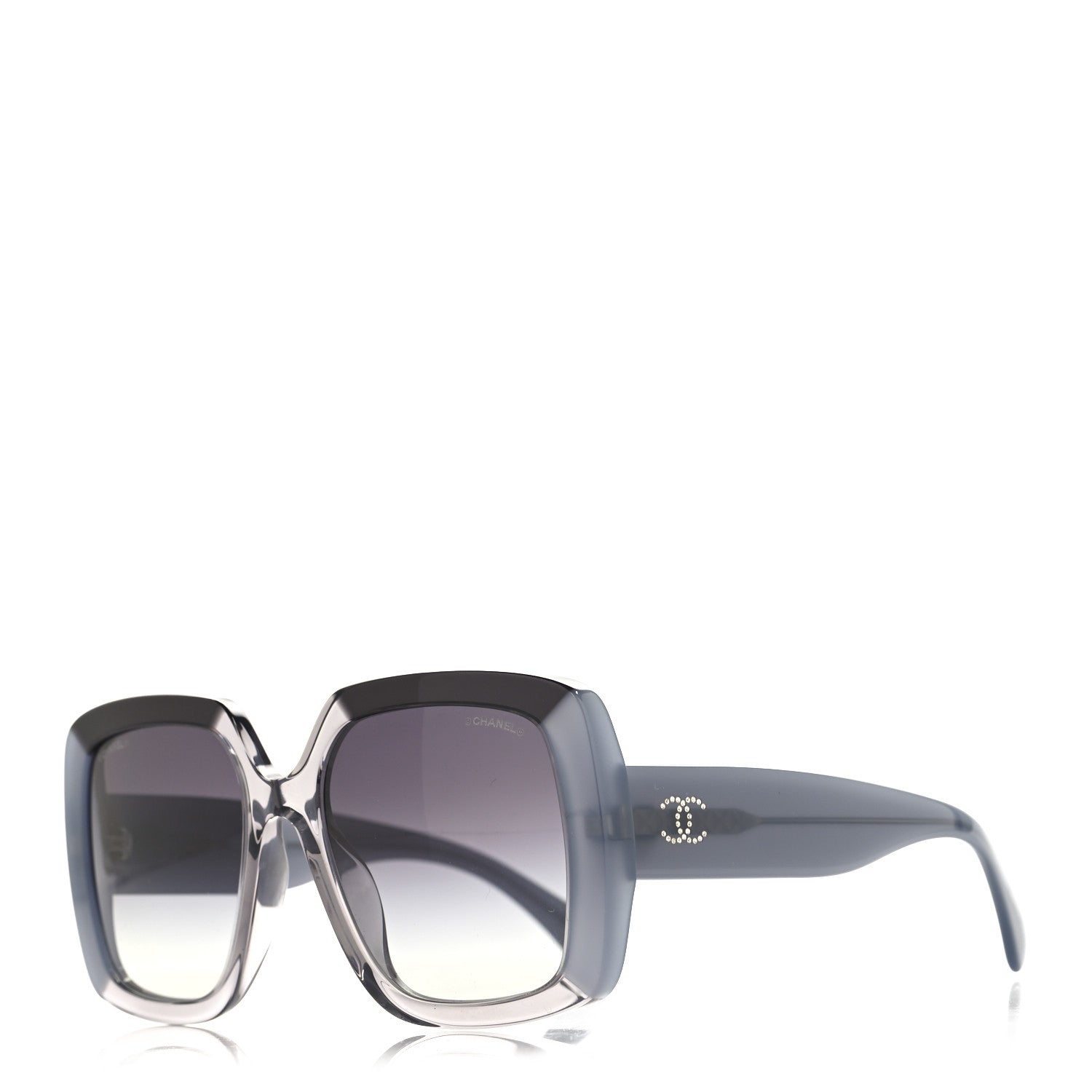 Chanel Acetate Square CC Crystal Sunglasses 71685A Grey 1706003