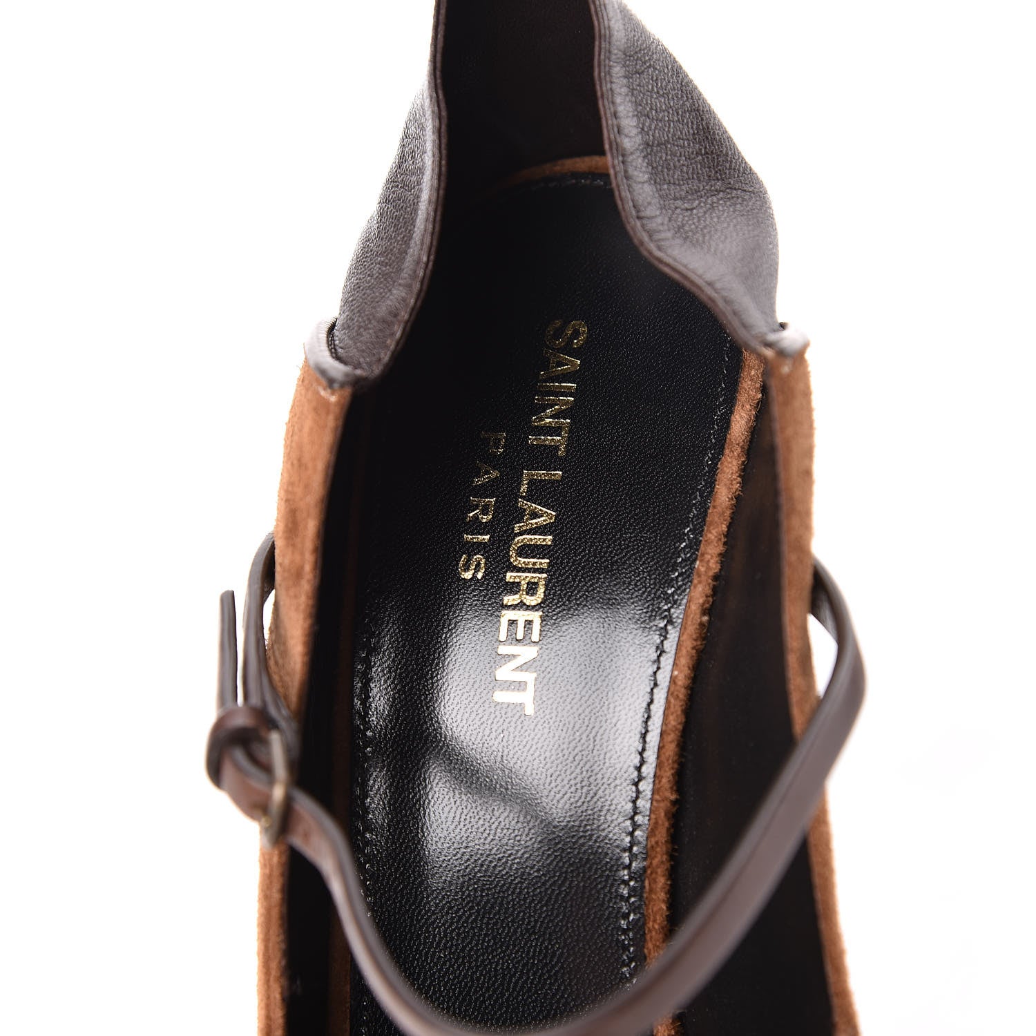 Saint Laurent Suede Majorelle 105 Pumps 39.5 Moro Coffee 7 of 9