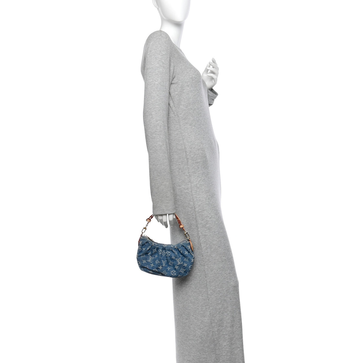Monogram Denim Pochette Valley Blue