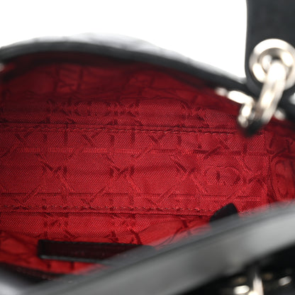 Christian Dior Lambskin Cannage Mini Lady Dior Black 5 of 13