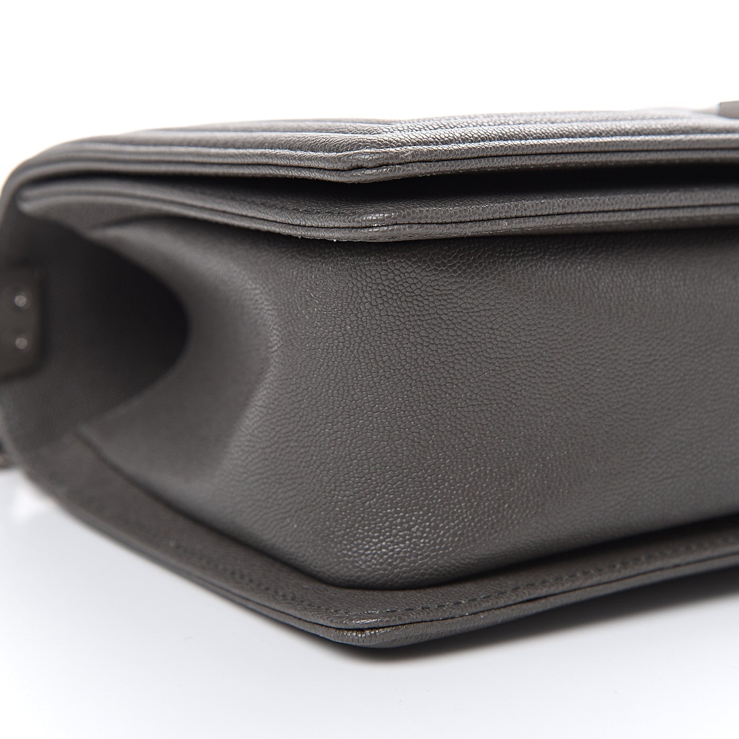 Chanel Caviar Quilted Medium Boy Flap Grey 8 of 10