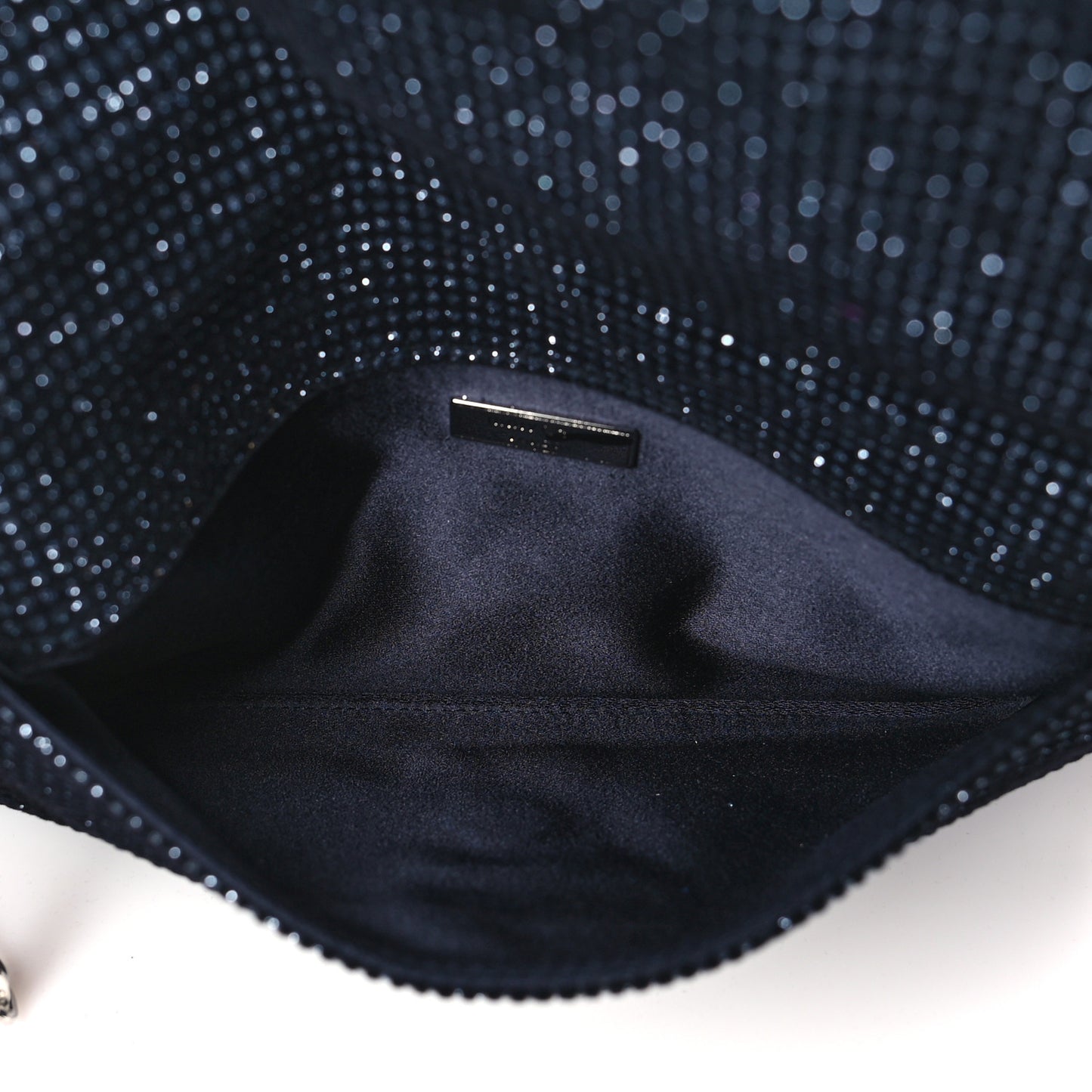 Velvet Glitter Galactica Titania Clutch Black Silver