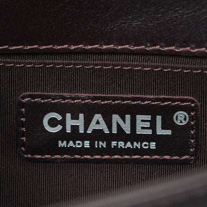 Chanel Goatskin Quilted Small Boy Handle Flap Burgundy 6 of 7