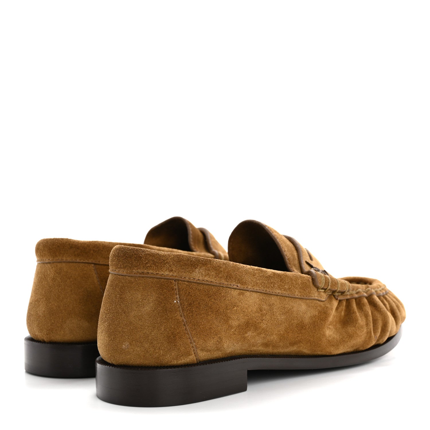 Saint Laurent Suede Le Loafer 15 Penny Slippers 36 Cuoio 5 of 10