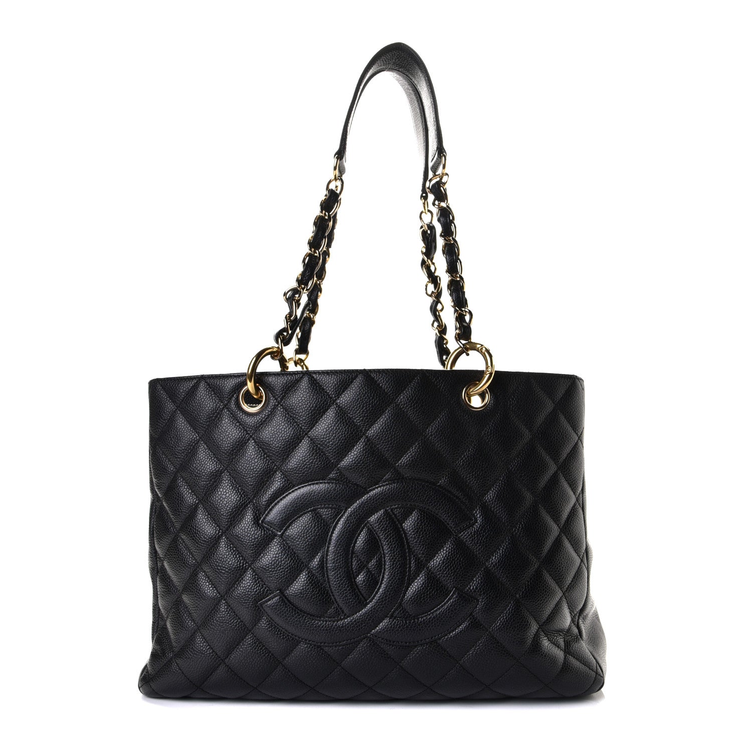 Chanel Caviar Quilted Grand Shopping Tote GST Black 1 of 8