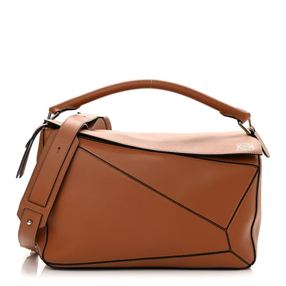 Loewe Calfskin Large Puzzle Bag Tan 1 of 9
