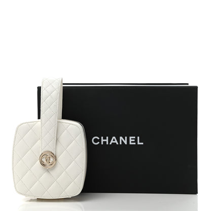 Chanel Lambskin Minaudiere Vanity With Handle White 12 of 12