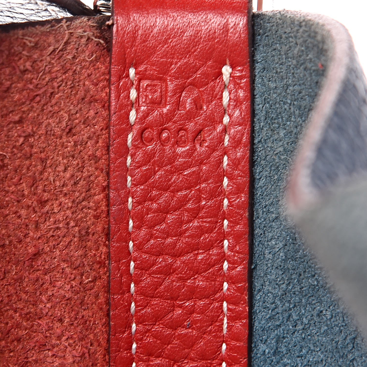 Hermes Taurillon Clemence Picotin Lock 26 GM Rouge Casaque Bleu Thalassa 7 of 16