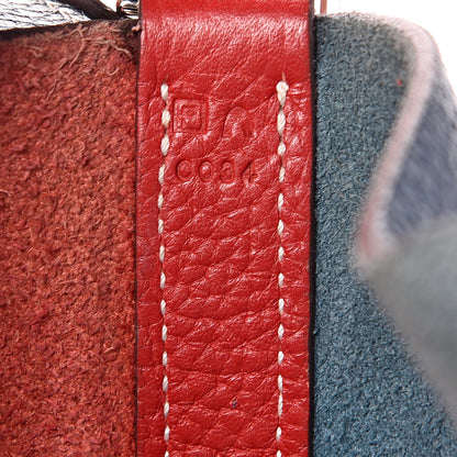 Hermes Taurillon Clemence Picotin Lock 26 GM Rouge Casaque Bleu Thalassa 7 of 16