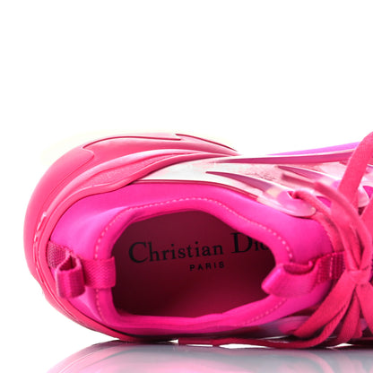 Christian Dior Neoprene Rubber Womens D-Connect Sneakers 37.5 Fuchsia 9 of 11