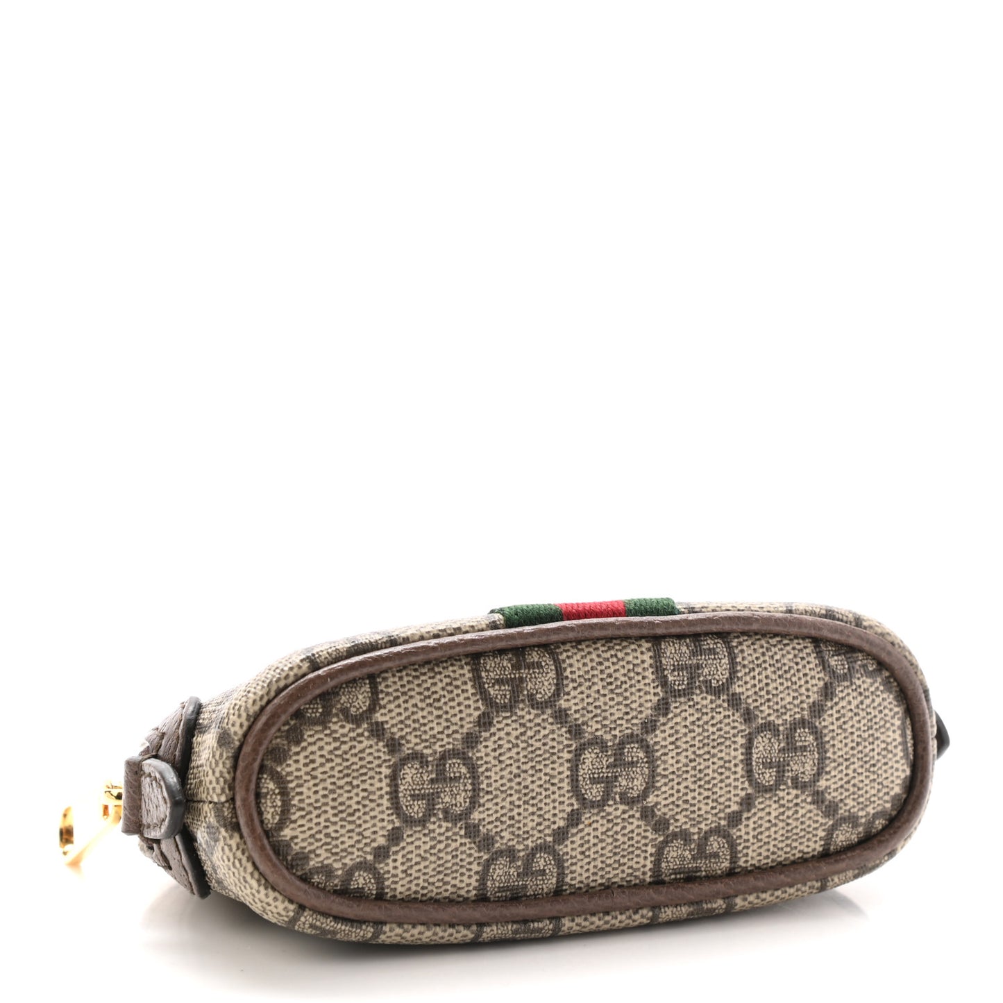 GG Supreme Monogram Web Ophidia Dome Key Pouch Beige New Acero