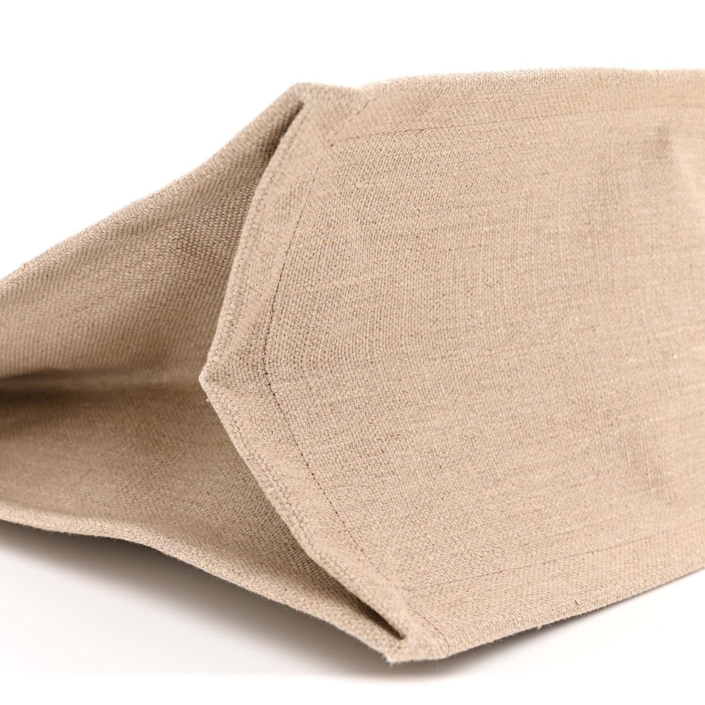 Linen Calfskin Rive Gauche Tote Optic White