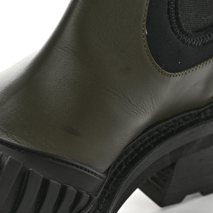 Louis Vuitton Calfskin Beaubourg Ankle Boots 39 Black Green 10 of 11