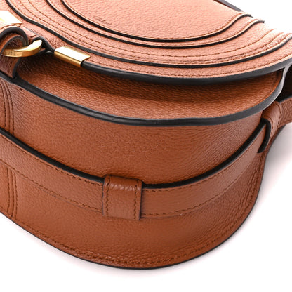 Chloe Grained Calfskin Small Marcie Saddle Bag Tan 10 of 10