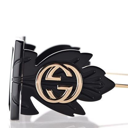 Gucci Acetate Square Frame Wing Sunglasses GG0535S Black 7 of 9