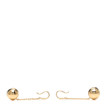Tiffany 18K Yellow Gold 14mm HardWear Ball Hook Drop Earrings 3 of 3
