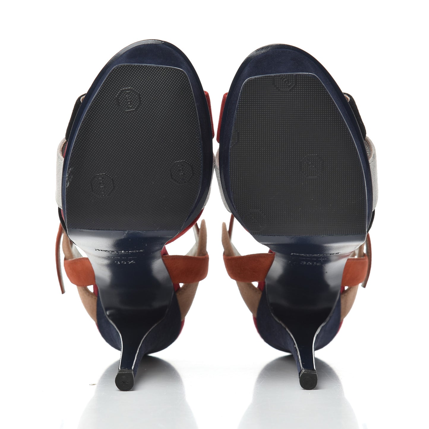 Suede Tribute 105 Platform Sandals 35.5 Pacific