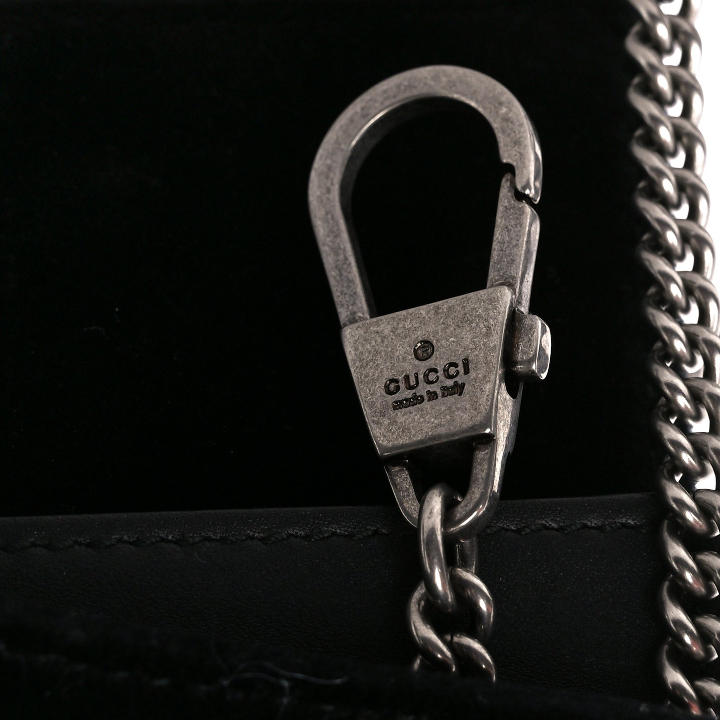 Suede Super Mini Dionysus Shoulder Bag Black