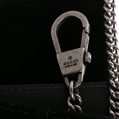 Gucci Suede Super Mini Dionysus Shoulder Bag Black 7 of 11