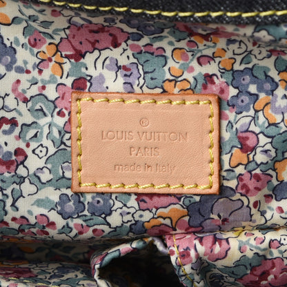 Louis Vuitton Denim Patchwork Cabby Tote Grey 6 of 11