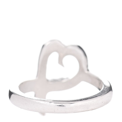 Tiffany Sterling Silver Paloma Picasso Loving Heart Ring 49 5 3 of 4