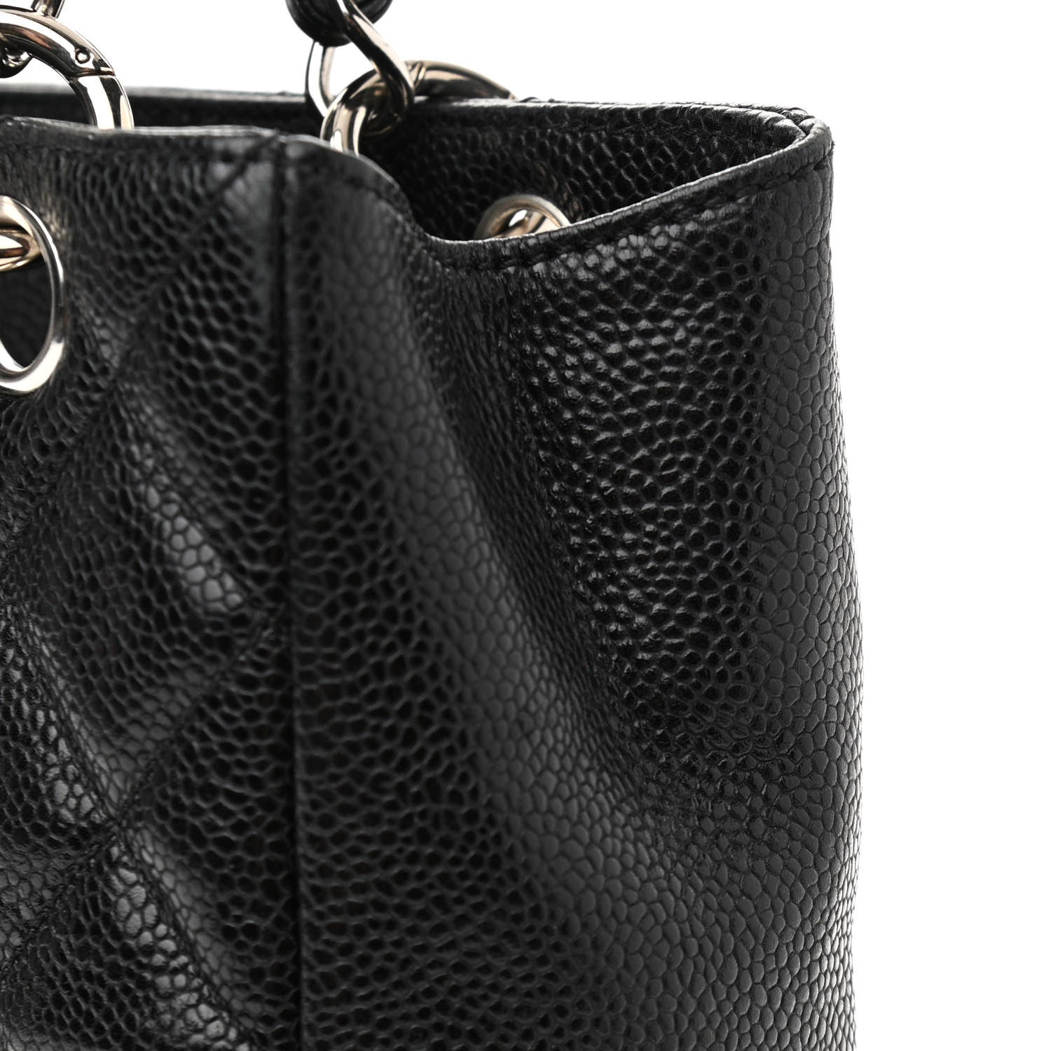 Chanel Caviar Quilted Petit Shopping Tote PST Black 12 of 12