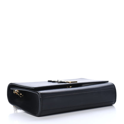 Saint Laurent Smooth Calfskin Small Deconstructed Monogram Kate Satchel Black 3 of 4