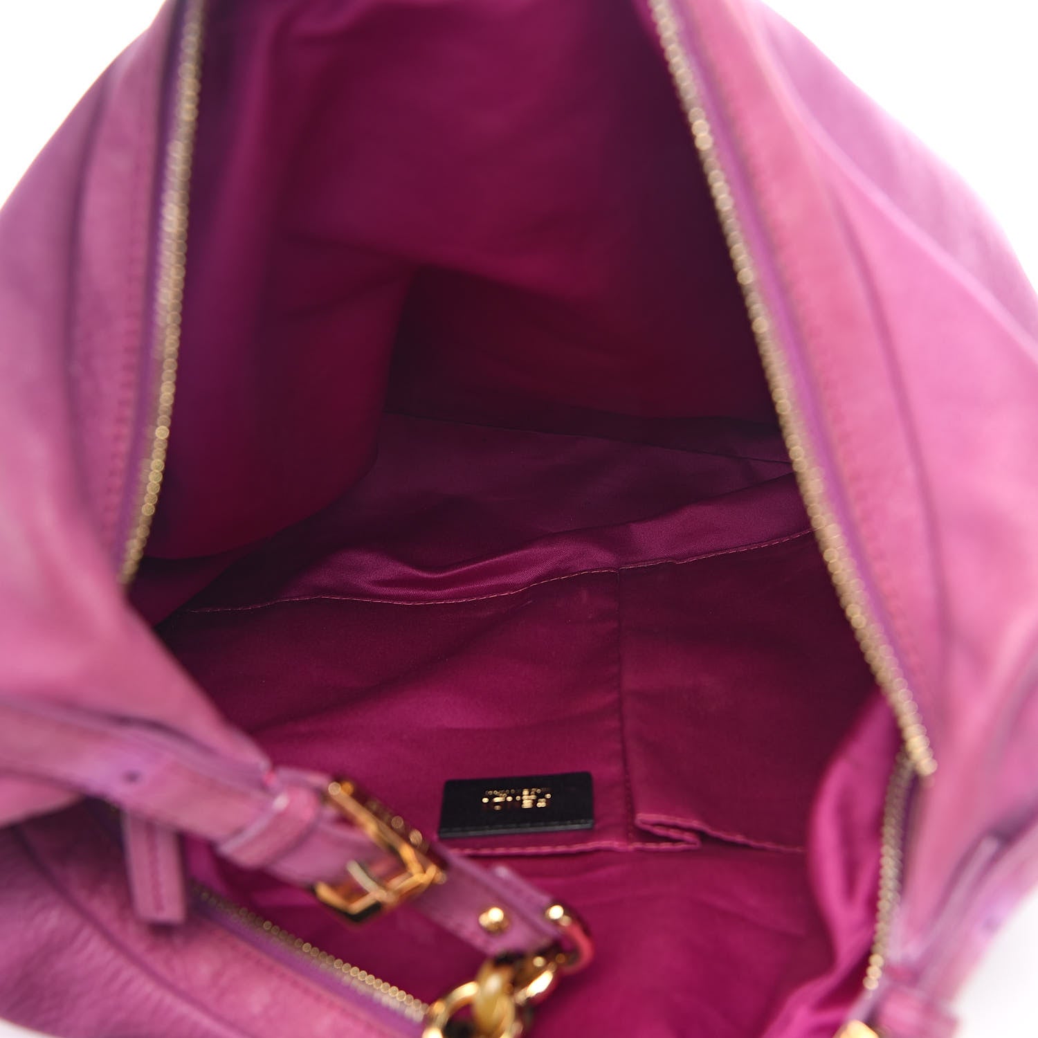 Fendi Vitello Savana Forever Hobo Ciclamino 5 of 14